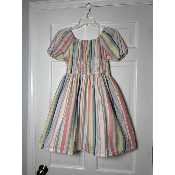 wonder nation Other - Wonder Nation Girl’s L Pullover Multicolored Babydoll Dress w/Puff Slv